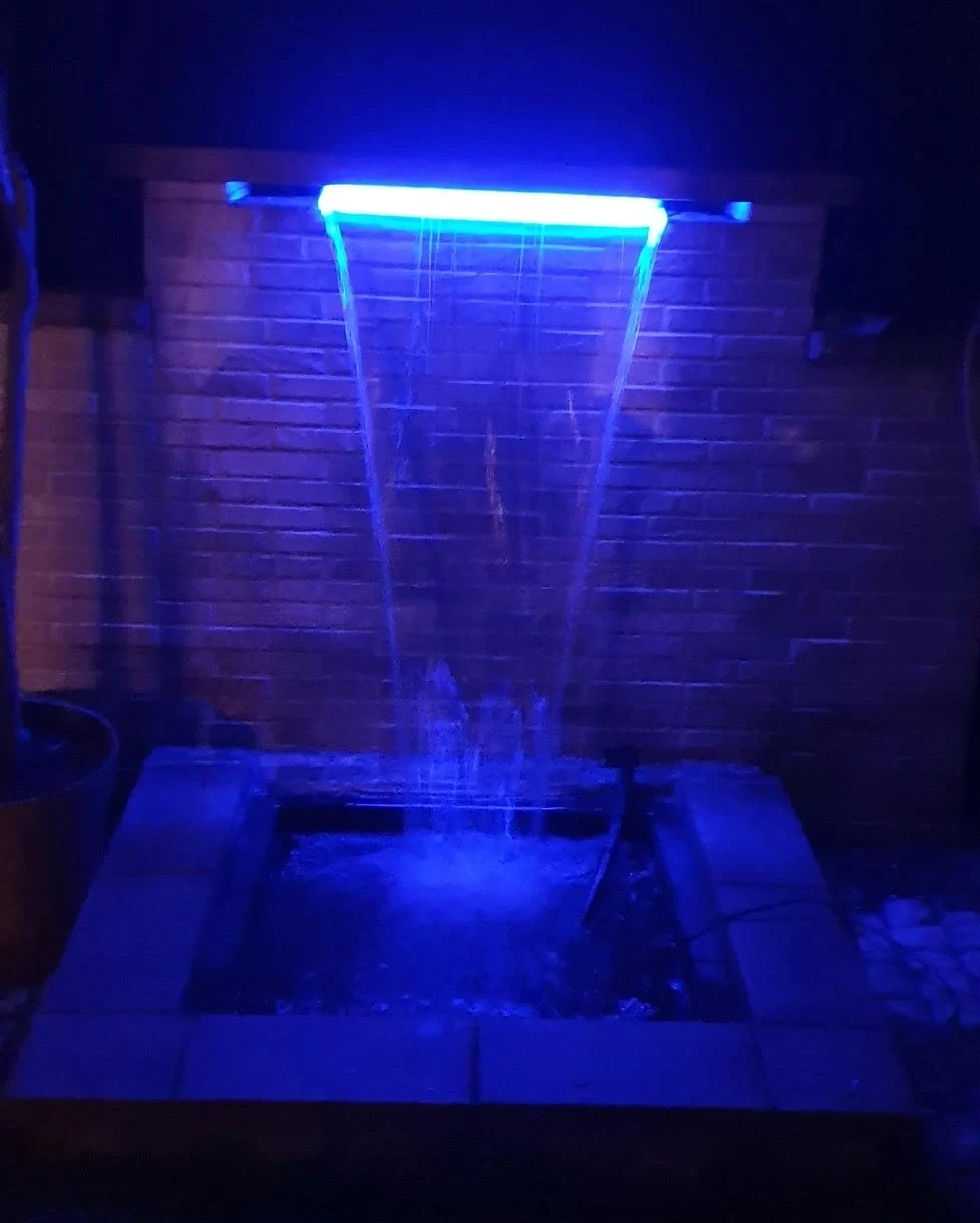 Projecting sheet waterfall with LED light recent jobs